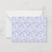 Preppy waterverf Flowers Gepersonaliseerd briefpap Notitiekaartje (Achterkant)