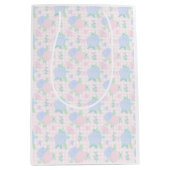 Preppy waterverf gingham floral medium cadeauzakje