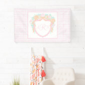 Preppy Waterverf Herfst Crest Verjaardag vinyl ban Spandoek (Insitu)