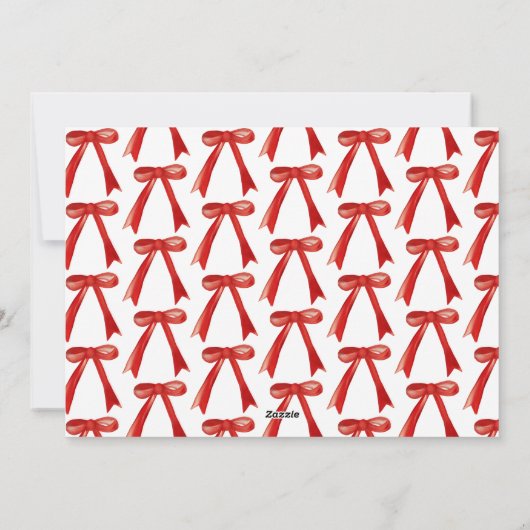 Preppy Waterverf Monogram krans Feestdagenkaart (Achterkant)