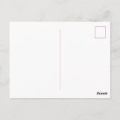 Preppy Waterverf Plaid Bow gepersonaliseerd Briefkaart (Achterkant)