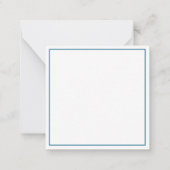 Preppy Waterverf Plaid Bow gepersonaliseerd Notitiekaartje (Achterkant)