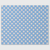 Preppy Waterverf Seashells Beach Party Cadeaupapier (Vlak)