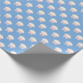 Preppy Waterverf Seashells Beach Party Cadeaupapier (Hoek)