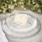 Preppy Wedding Guest Escort & Place Card Kaart
