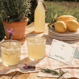  Preppy Wedding Guest Escort & Place Card Kaart