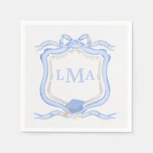 Preppy Wedgewood monogram Afstuderen Servet