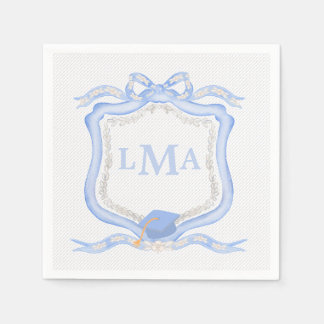 Preppy Wedgewood monogram Afstuderen Servet