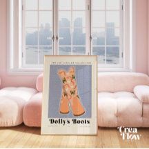 Preppy Westerne laarzen Wall Art Decor