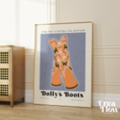 Preppy Westerne laarzen Wall Art Decor Poster