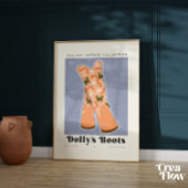 Preppy Westerne laarzen Wall Art Decor Poster