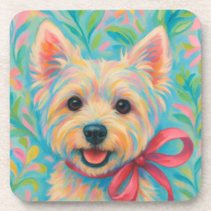 Preppy Westie Bier Onderzetter