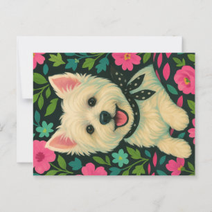 Preppy Westie Briefkaart
