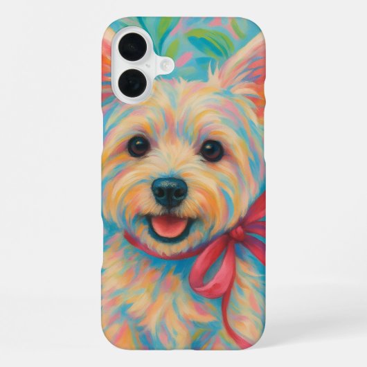 Preppy Westie iPhone Hoesje (Achterkant)