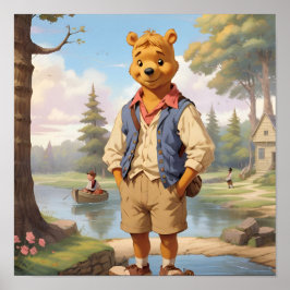 Preppy Winnie de Pooh 1 Poster