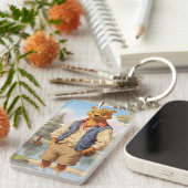 Preppy Winnie de Pooh 1 Sleutelhanger (Voorkant Rechts)