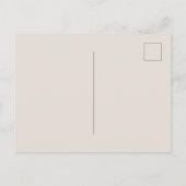 Preppy Witte Ananas op Beige Briefkaart (Achterkant)