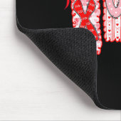 Preppy Xoxo Coquette Bow Hearts Valentine's Day Wo Muismat (Hoek)