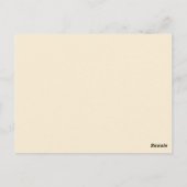 Preppy Yellow Stripe Baby Shower Pocket Invitation Briefkaart (Achterkant)