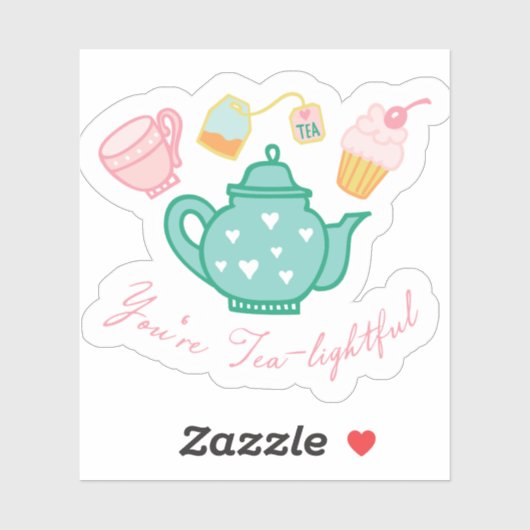 Preppy You're Tea Lightful Sticker (Vel)