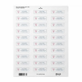 Preppy Zeekreeft Bruiloft Retouradres Label (Full Sheet)