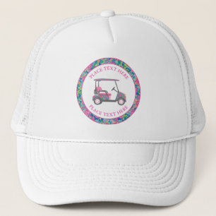 Preppy Zeeschildpadden Golfkar Trucker Pet