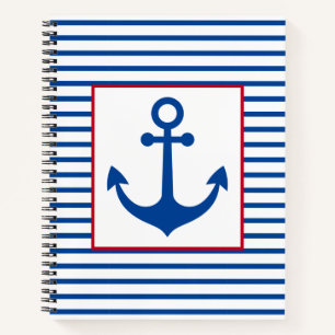 Preppy Zeeuwse Strepen en Anker Persoonlijk Notitieboek