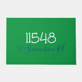 Preppy Zip Code Street Adres Persoonlijke Doorma Deurmat