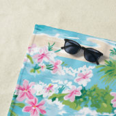 Preppy zomer strand paraplu | Beach House Strandlaken (In situ)