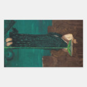 PreRaphaelite Art Circe Invidiosa Rechthoekige Sticker (Voorkant)