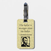 PRES16 BALLOT BULLET BAGAGELABEL (Achterkant verticaal)