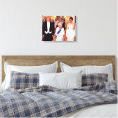 Pres & 1st Lady Trump met koningin Elizabeth II Canvas Afdruk (Insitu (Slaapkamer))