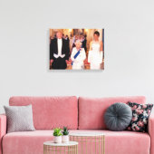 Pres & 1st Lady Trump met koningin Elizabeth II Canvas Afdruk (Insitu (Woonkamer))