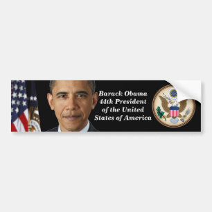 Pres. Obama Portrait, Officiële Bumpersticker voor