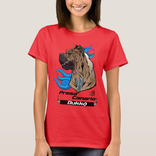 Presa Canario Dukkǭ T-shirt (Voorkant)