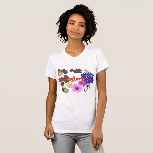 Presbyteriaans (multi-flower) t-shirt (Voorkant volledig)