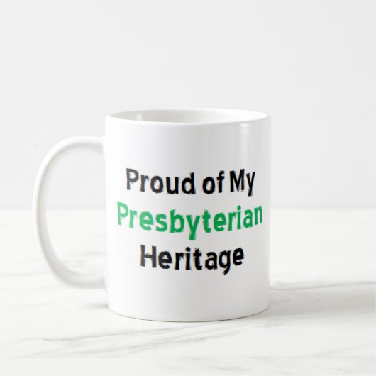 presbyteriaanse erfgoed koffiemok (Links)