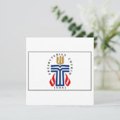 Presbyteriaanse vlag kaart (Staand voorkant)