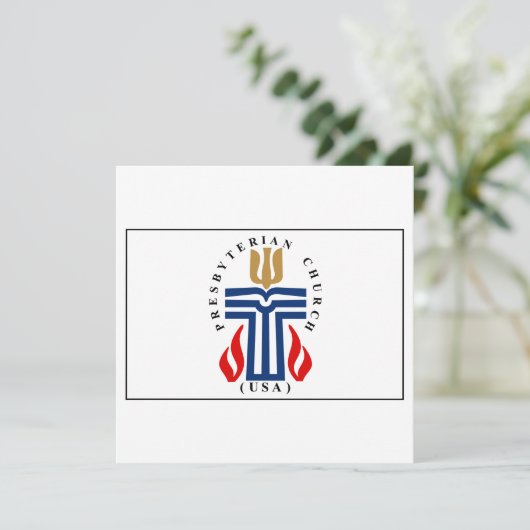 Presbyteriaanse vlag kaart (Staand voorkant)