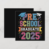 Preschool Afstuderen 2025 Afstuderen Pre K School Kaart (Voorkant / Achterkant)