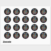 Preschool Afstuderen 2025 Afstuderen Pre K School Ronde Sticker (Vel)