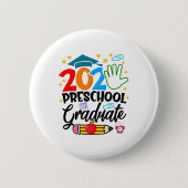 Preschool Afstuderen Pre-k Afstudeerder 2025 Presc Ronde Button 5,7 Cm (Voorkant)