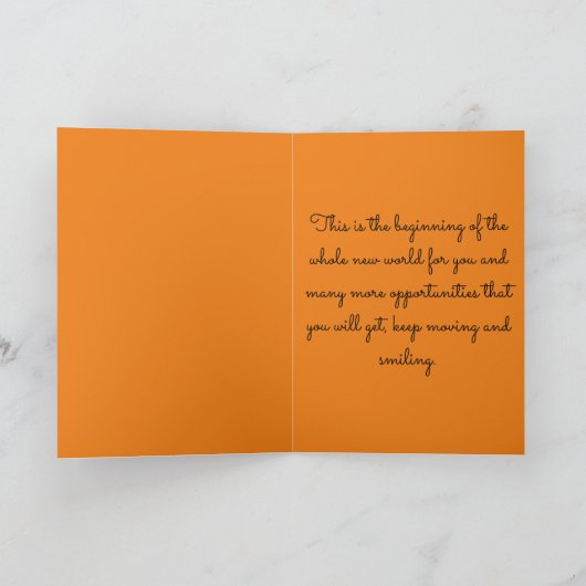 Preschool Afstuderen Sinaasappel Kaart (Binnen)