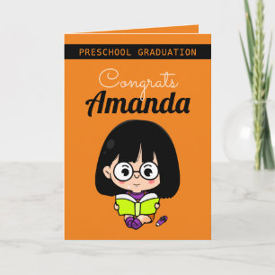 Preschool Afstuderen Sinaasappel Kaart