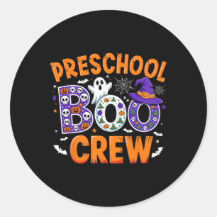 Preschool Boo Crew Preschool Leraar Student Grappi Ronde Sticker