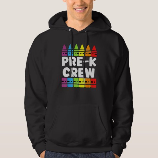 PRESCHOOL CREW PRE K Tribe Back To School Teacher  Hoodie (Voorkant)
