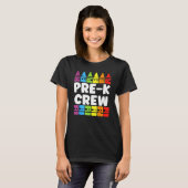 PRESCHOOL CREW PRE K Tribe Back To School Teacher T-shirt (Voorkant volledig)