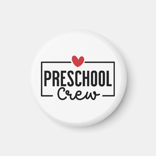 Preschool Crew Preschool Squad Magneet (Voorkant)