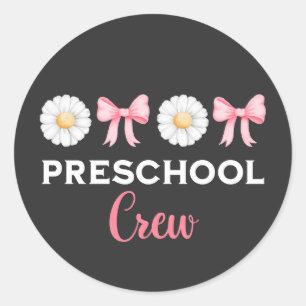 Preschool Crew Preschool Squad Ronde Sticker