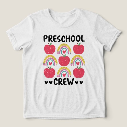 Preschool Crew Preschool Team Tri-Blend Shirt (Design voorkant)